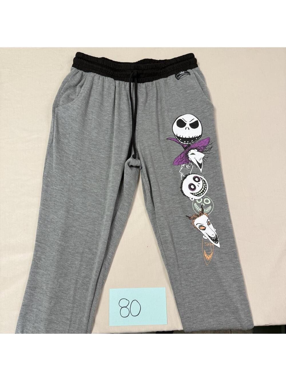 Disney The Nightmare Before Christmas Gray Sleepwear Pants Size XS